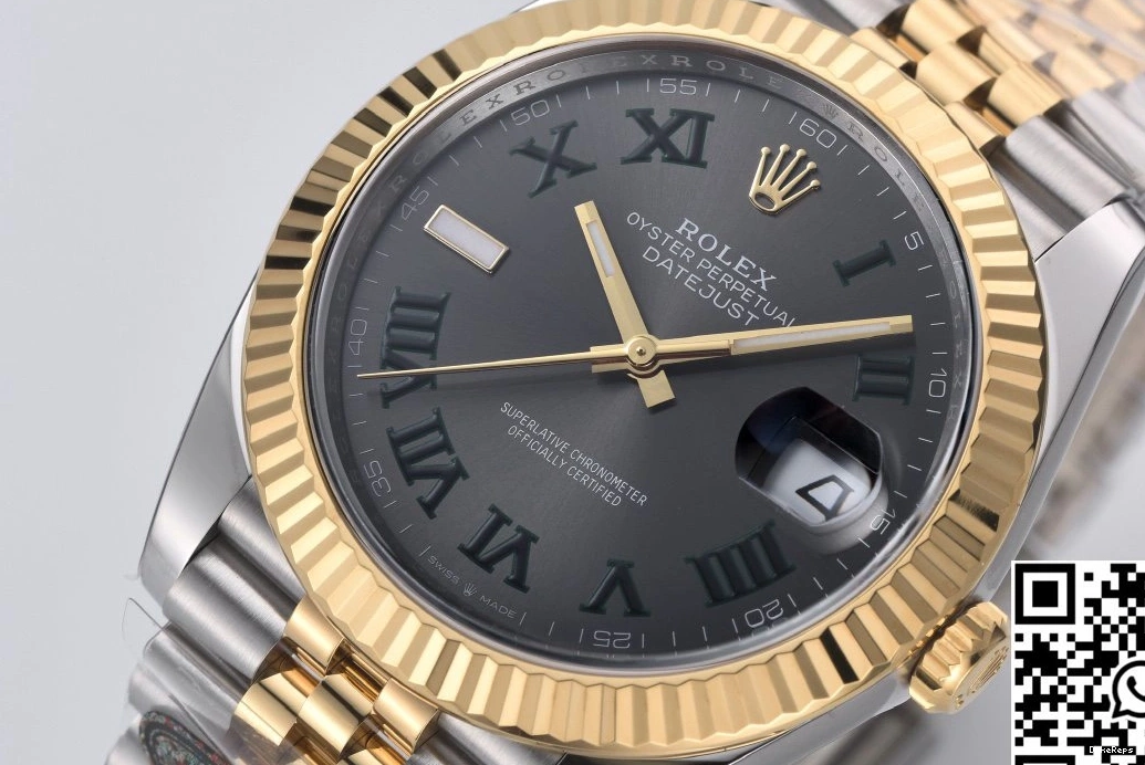 Datejust Grey Rolex Factory M126333-0020 Dial Wimbledon Clean 0520